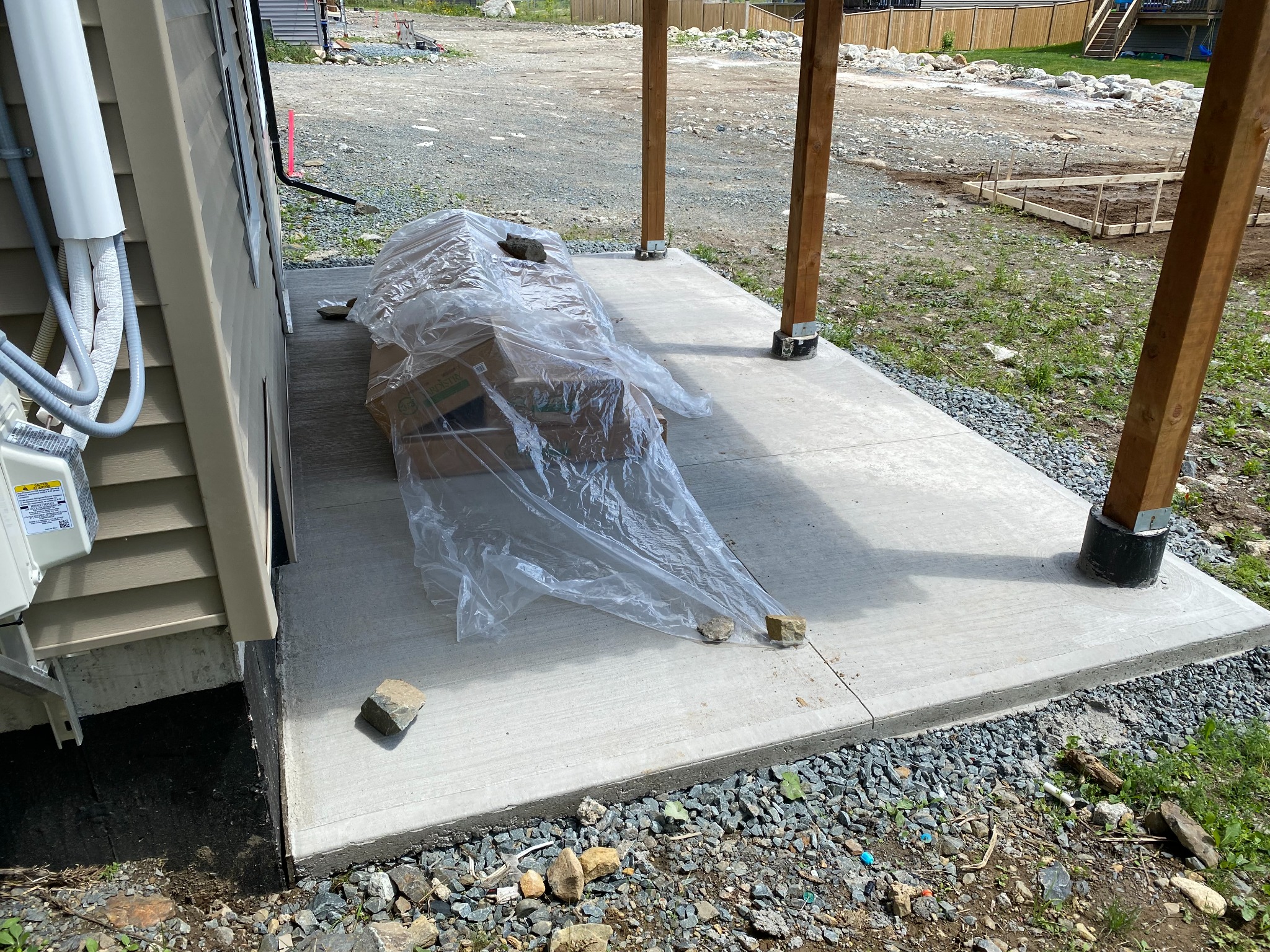 Concrete patio