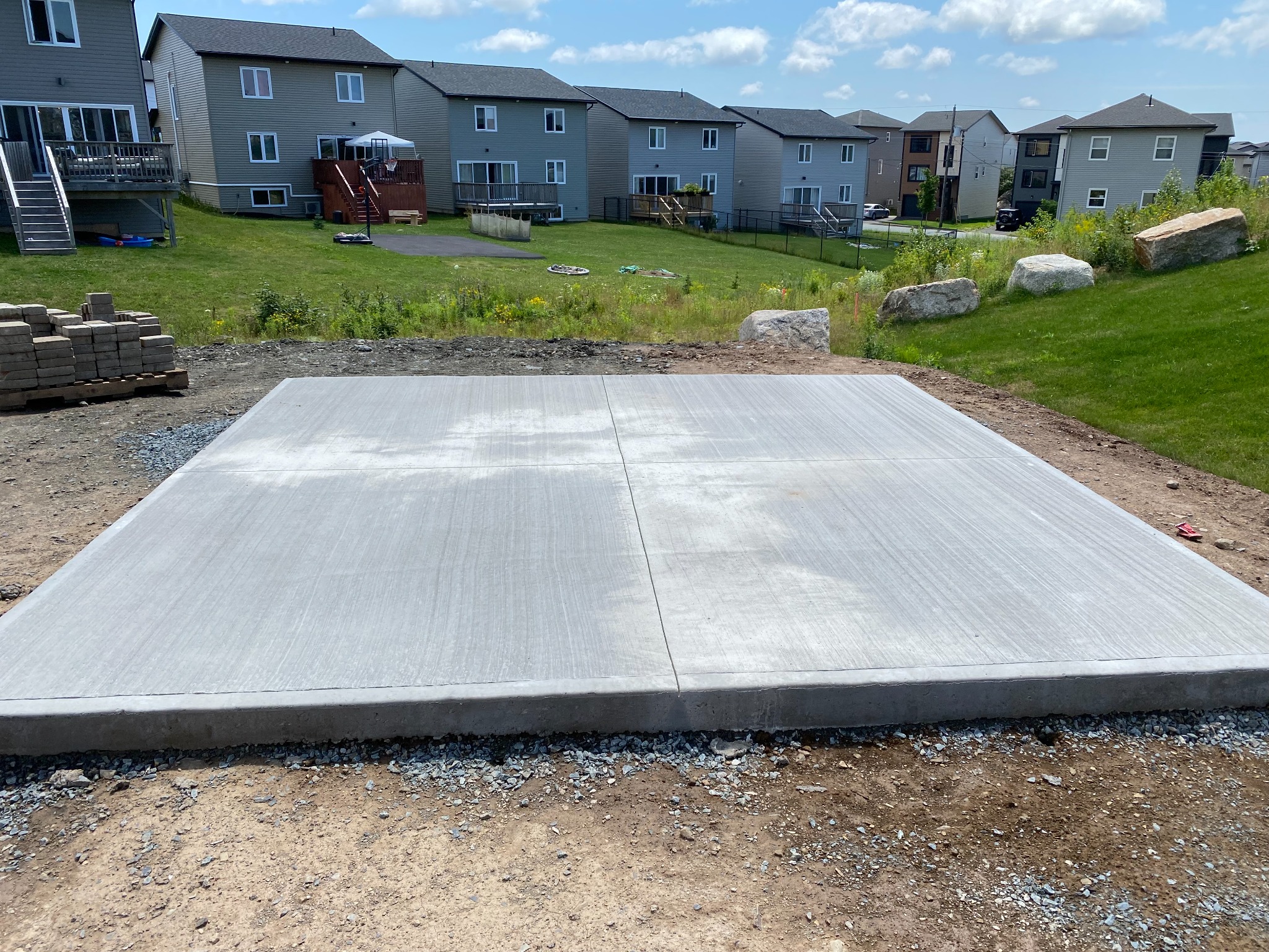 Concrete patio
