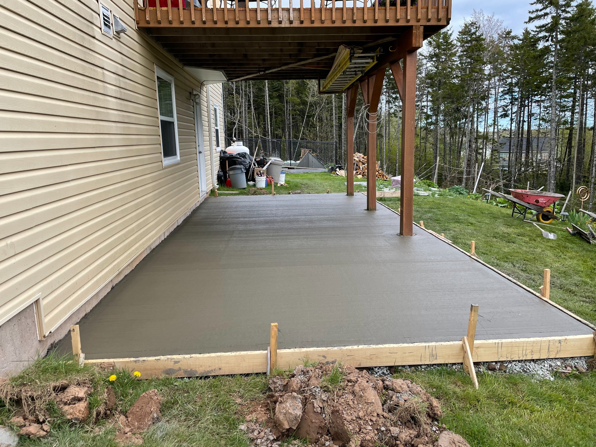 Concrete patio